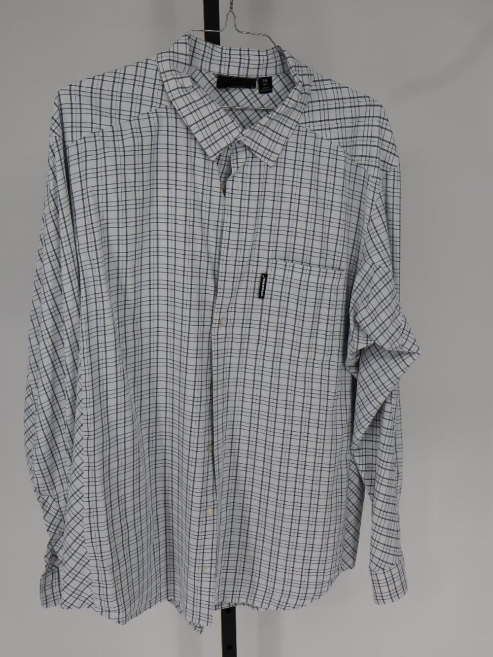 Truewerk EDO Fancy long sleeve button-down shirt, 2XL Blue White check